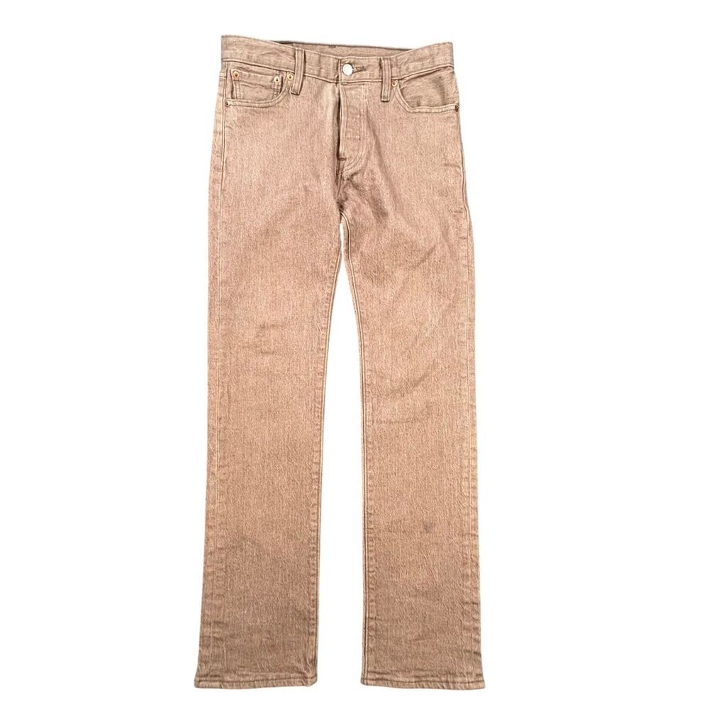 Levi's Strauss Co 501XX Jeans‎ Mens 30x32 Tan Brown Straight Leg Denim Pants
